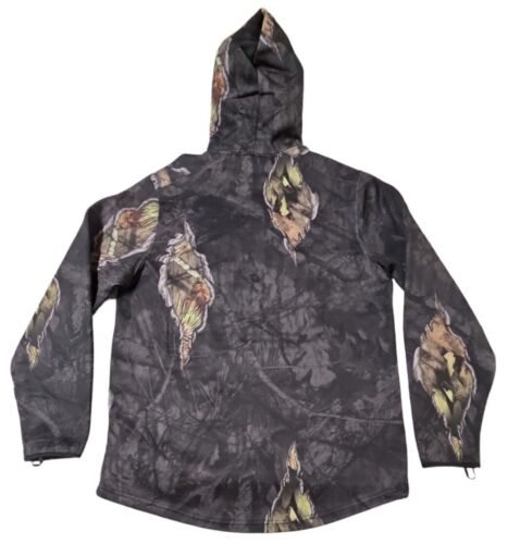 Mossy Oak Break-Up Eclipse Black Camo Hoodie Hunting Men's Size Small (34/36) - Picture 3 of 13