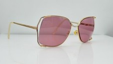 Vintage London Fog Pamela Gold Oval France Sunglasses FRAMES ONLY
