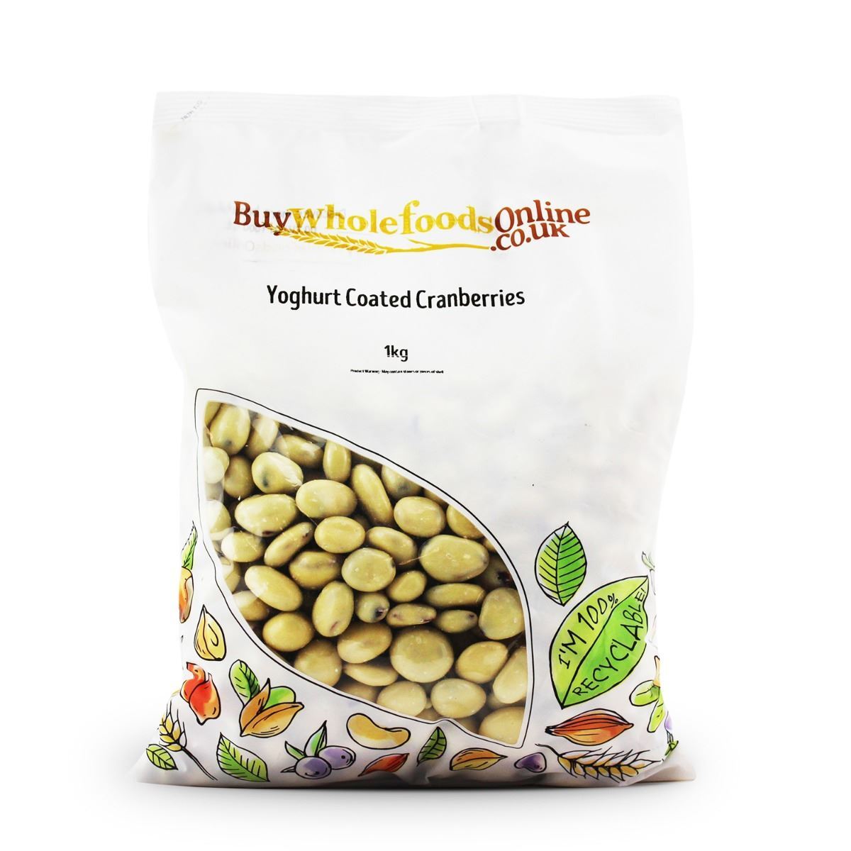 Yoghurt Coated Cranberries 1kg | BWFO | Free UK Mainland P&P