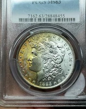 1885-O Morgan Dollar (Vam-33)*Faint Scribbles Face*DBL Arrows*Die Scratch Wings*