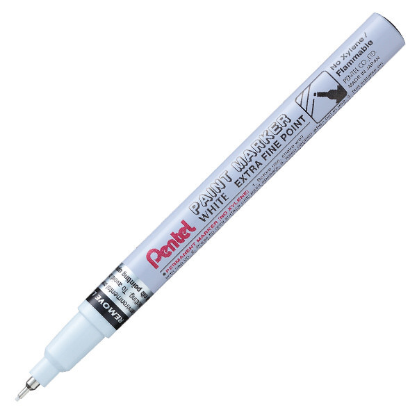 Pentel Extra Fine Permanent Pen White (MFP10-W) for sale online