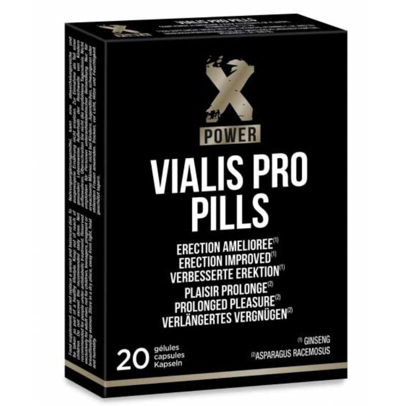 X Power Vialis Pro Pills - Integratore per Intensificare la Libido e l'Erezione