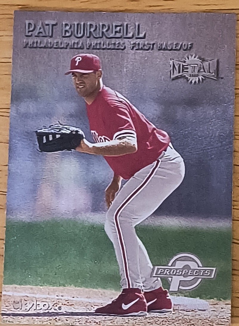 2000 Skybox Metal Prospects Pat Burrell Rookie #222 Philadelphia Phillies 