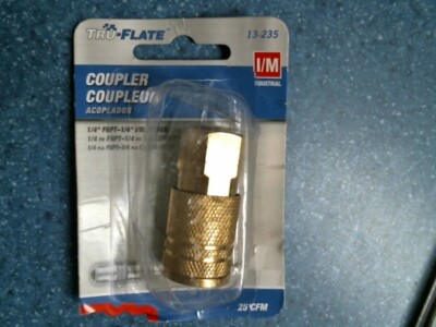 Plews Tru-Flate 13-235, Coupler, 25 CFM, 1/4'' FNPT-1/4'' I/M Design, FREE SHIP
