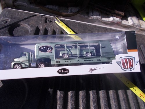 M2 Machines 1956 Ford C-500 & 56 F-100 Truck Foose Logo Semi Truck Car Hauler - Bild 4 von 11