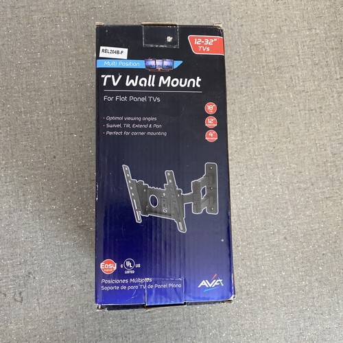 AVF TV Wall Mount for Flat Panel TVs 12-32” Swivel, Tilt, Pan Multi Position NIB - Picture 2 of 6