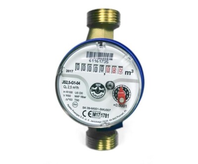 WRAS zugelassener einstrahliger Kaltwasserzähler 3/4'' BSP (20mm) Haus, Garten