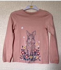 # Fat Face Girls Pink Easter Rabit Cotton Blouse Size 12-13 Years