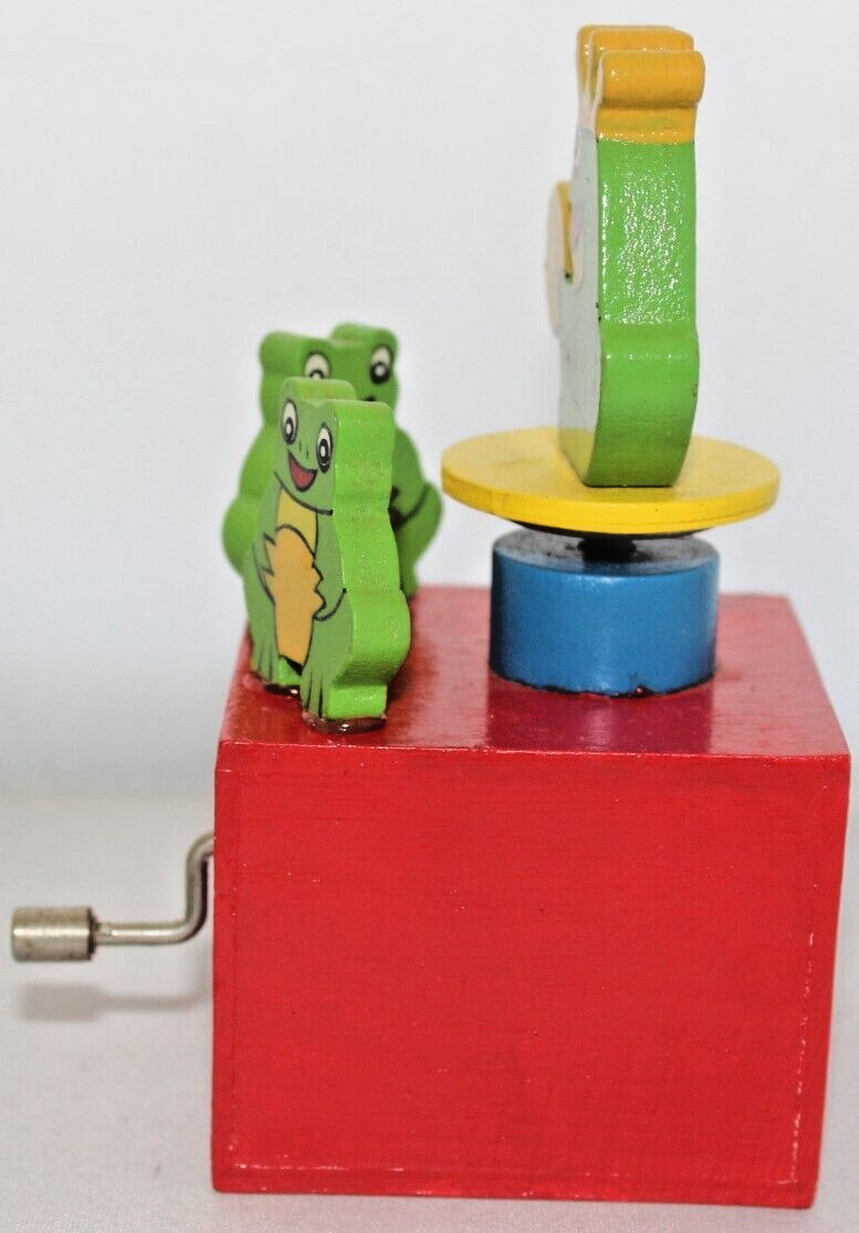 Vintage , Collectable, Hand Painted, Wooden, Frog Music Box | eBay ...