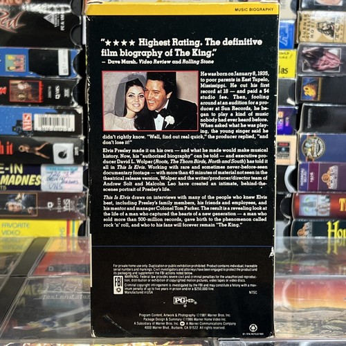 This Is Elvis 1995 VHS Tested Music Documentary Interviews Presley The King - 第 6/10 張圖片
