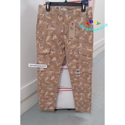 LEVIS 502 TAPER HYBRID CARGO PANTS 795100020 CAMO MENS SIZE  30X32,33X32,34X32