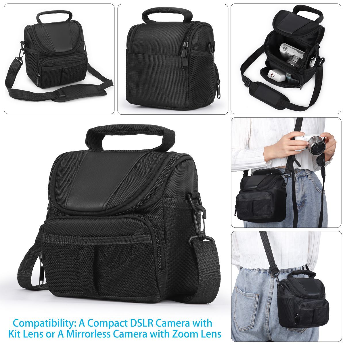 DSLR Cameras Camcorders Small Padded Zipper Camera Bag for Sony Nikon Canon eBay