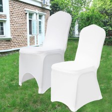 Image of Chair Covers Spandex Lycra Universal Slipcovers Dining Chair Cover Wedding Party