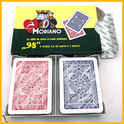 Modiano Box Scatola Latta Cofanetto Carte Dadi Portacenere