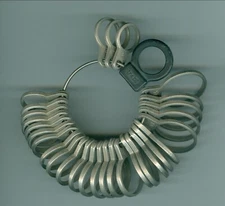 2  PLASTIC RING SIZER 30pc SET 1 Metal ring sizer set Three sets total all used