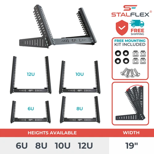 19" 6U 8U 10U 12U Rack Mount Desktop Stand Open Front Table Rack Frame Stand