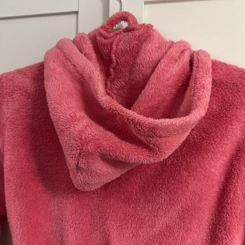 Gap Kids Girls Super Soft Hooded Robe W/belt Pink Ruffle Princess Cute Sz 8 - Picture 5 of 5