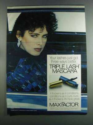 1982 Max Factor Triple Lash Mascara Ad - Got Better