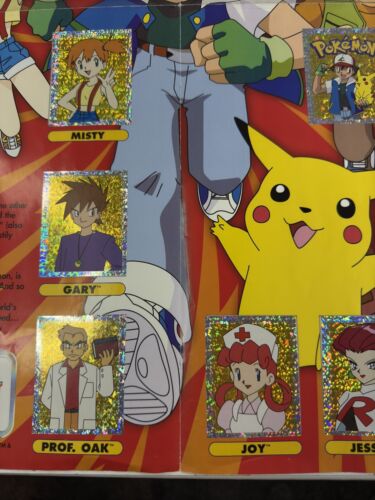 Official 1999 Merlin Pokemon Sticker Album Wall Chart Poster 100% Complete - Picture 5 of 7