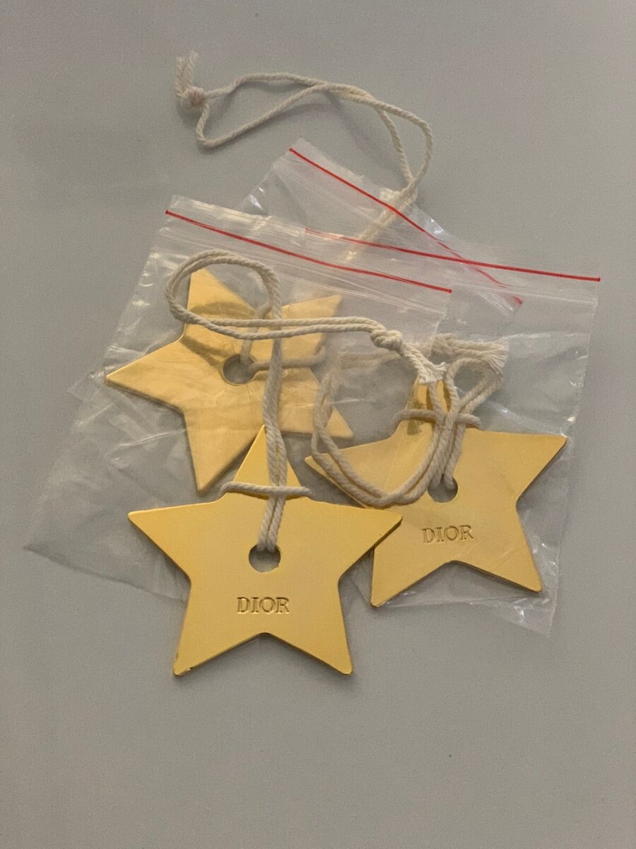 Lot of 16 Authentic Christian Dior Metal Star Gold Pendant Lot of 16 Authentic Christian Dior Metal Star Gold Pendant