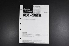 Pioneer RX-Z322 Stereo Cassette Deck Receiver Service Manual - Genuine Original