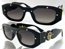 Men's Classic Vintage Retro Hardcore Hip Hop Rapper Style SUNGLASSES Black Frame