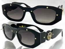 Men's Classic Vintage Retro Hardcore Hip Hop Rapper Style SUNGLASSES Black Frame