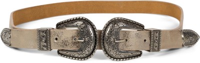 Gürtel doppelte Schnalle, Western Style, B-Low Belt, Taillengürtel kürzbar Damen