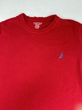 Nautica Men's T-Shirt Sleepwear Red Medium Short Sleeve M