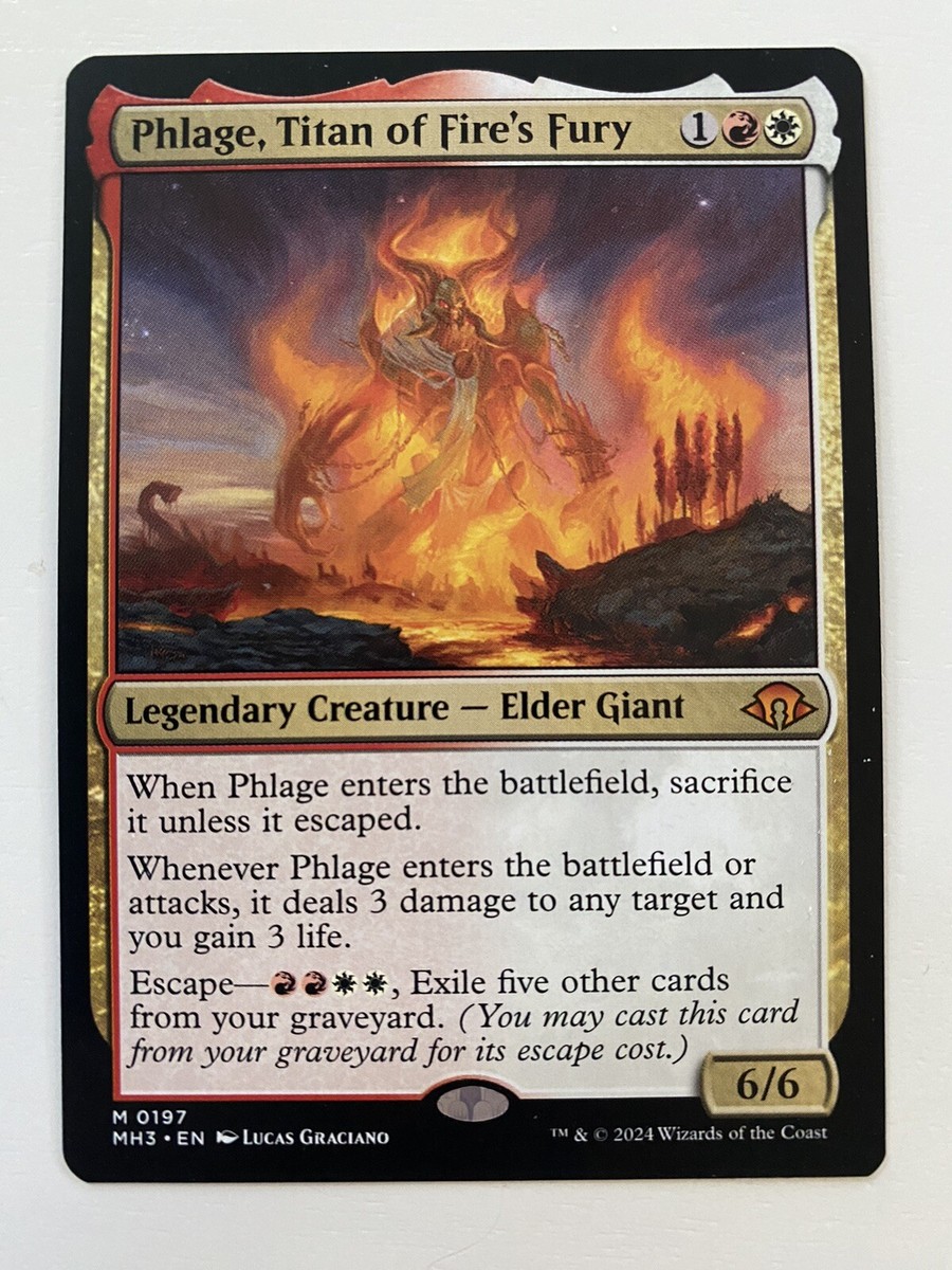 Phlage, Titan Of Fire's Fury (0197) *Non-Foil* Base Rare MH3 MTG