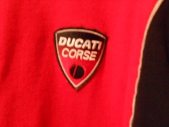 Sudadera Pullover DUCATI CORSE 1/4 Cremallera Rojo/Negro Plateado M-L Foto 2 de 4