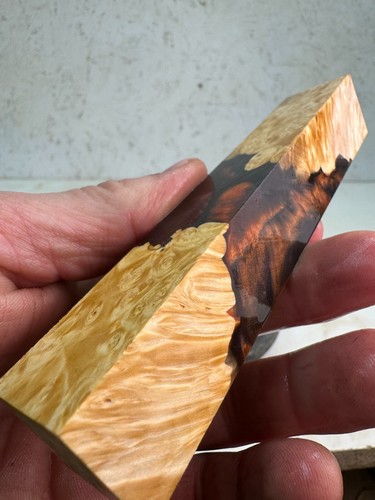 Stabilized Box Elder Burl Hybrid Pen Blank | SPB 452 - Picture 4 of 7