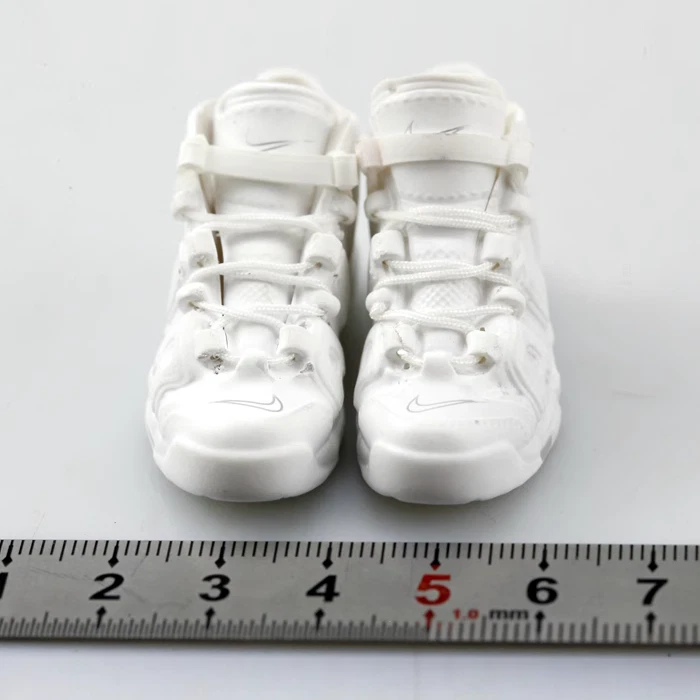 Action Figure Accessories Sneakers 1/6 Shoes White for Male Basketball Toy Doll - Image 2 of 4