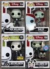 Funko Pop! Vinyl:Disney Jack Skellington (w/Vampire Teddy)-NYCC, Sally,Diamond C
