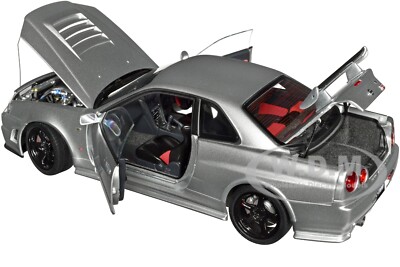 NISSAN NISMO R34 GT-R Z-TUNE RHD SILVER 1/18 MODEL CAR AUTOART