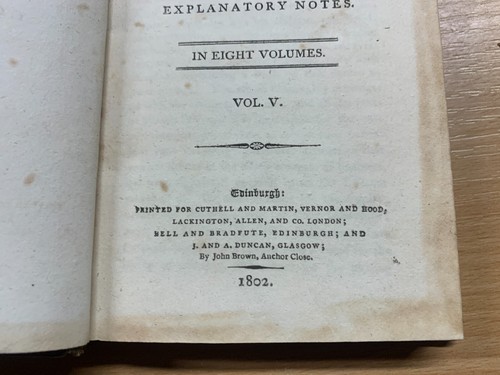 RARE 1802 "THE SPECTATOR" VOL 5 #322-394 & APPENDIX ADDISON STEELE BOOK (P3) - Picture 5 of 17