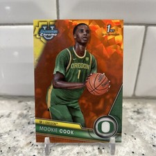 2023-24 Bowman Chrome University Sapphire Mookie Cook 1st Orange Sapphire 15/25