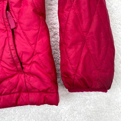 Patagonia Jacket Girls Medium 10 Pink Puffer Lined Mock Insulated Full Zip Kids - Picture 2 of 14