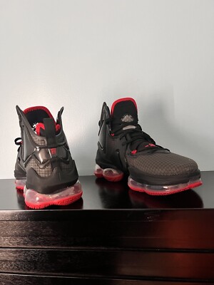 Nike Lebron 19 XIX Black/Black/University Red Size 5.5 | eBay