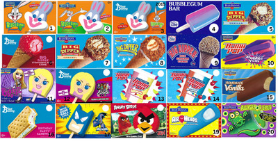 Blue Bunny Ice Cream Truck Stickers  8''x 5''  $7 each - Purchase 2 & Ships free