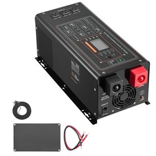 3000W Pure Sine Wave Inverter Charger DC 24V to AC 120V Power Inverter