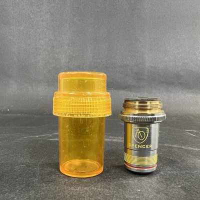 Vintage Spencer AO American Optics 43X N.A.66 Microscope Objective w/ Case