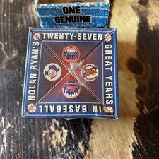 Nolan Ryan 27 Great Years In Baseball Commemorative Baseball In Original Package