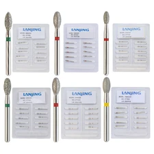 Dental Diamond Bur Football FG 368/023C 379/023 Egg Shape Coarse Fine High Speed