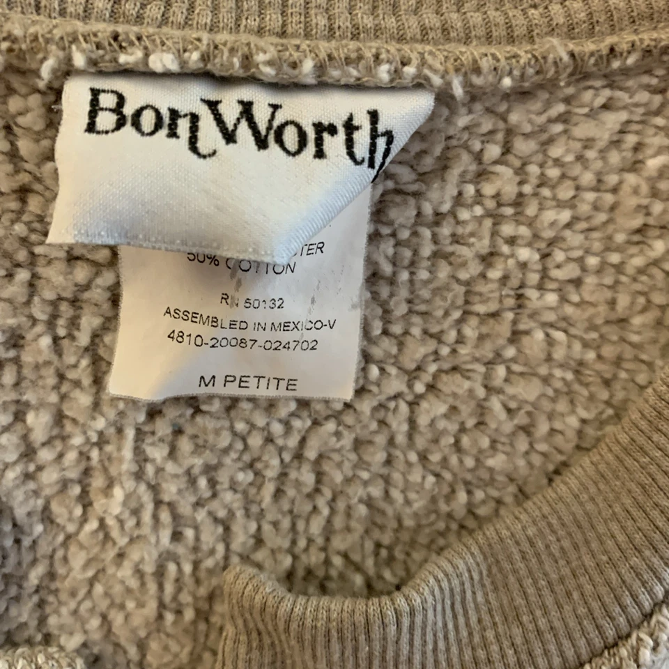 Bon Worth 复古刺绣鸟开衫毛衣纽扣 MP 棉混纺 — 第 2/4 张图片