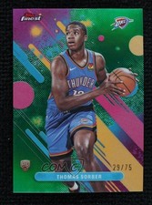 2025-26 Topps Finest Common Green Refractor 29/75 Thomas Sorber #15 0xh3
