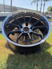 Advan Rzdf2 19x9.510.5 2232 5x120 Diamond Cut Racing Titanium Black Staggrd