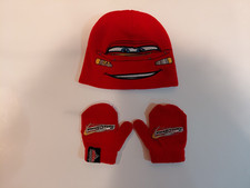 Lightning McQueen Winter Hat and Mittens Toddler Beanie Disney Cars Race O Rama