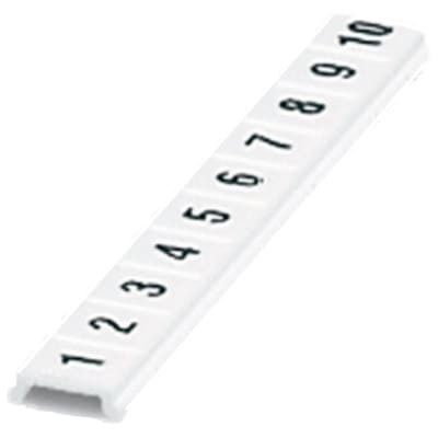 2PC PHOENIX CONTACT - IC 0808820:0041 Terminal Block Marker Strip, White, Black