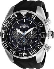 Invicta 26314 Men's 'Speedway' Quartz 50MM Stainless Steel and Silicone Watch